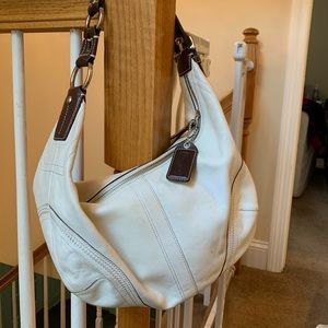 Coach Braided Leather Strap bag